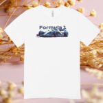 F1 Kék Autó Formula 1 Felirattal – Egyedi Grafikával