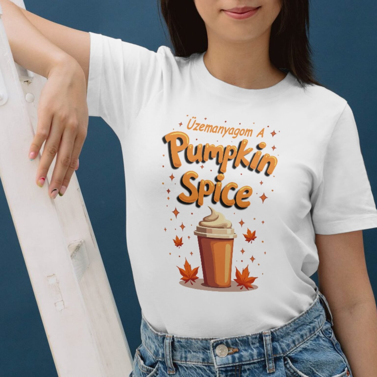 Üzemanyagom a Pumpkin Spice feliratú őszi póló