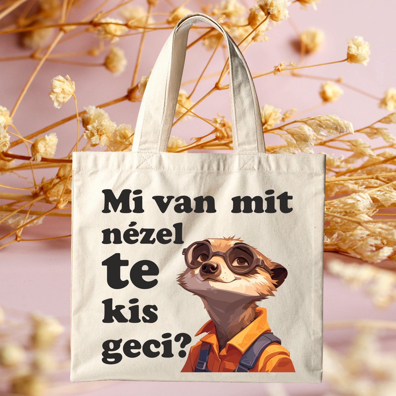 Mi van mit nézel te kis G feliratú vicces vászontáska